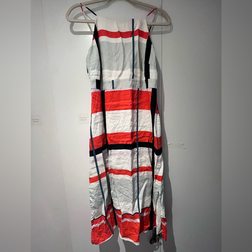 Ann Taylor Linen Dress Spaghetti Straps Size 0 Lined